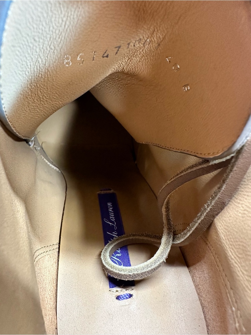 Ralph Lauren Collection Jaylen Greige Calf-Suede Bootie 40B EU/10B US NIB - Picture 15 of 16